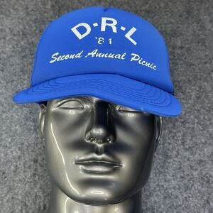 Vintage DRL RENTALS 2nd Annual Picnic (1982) Mesh Trucker Snapback Hat OSFA READ
